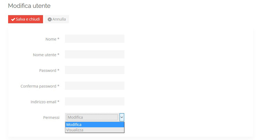 Map Maker Tool - Nuovo sottoutente