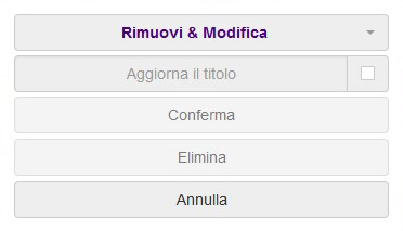 Modifica - elimina
