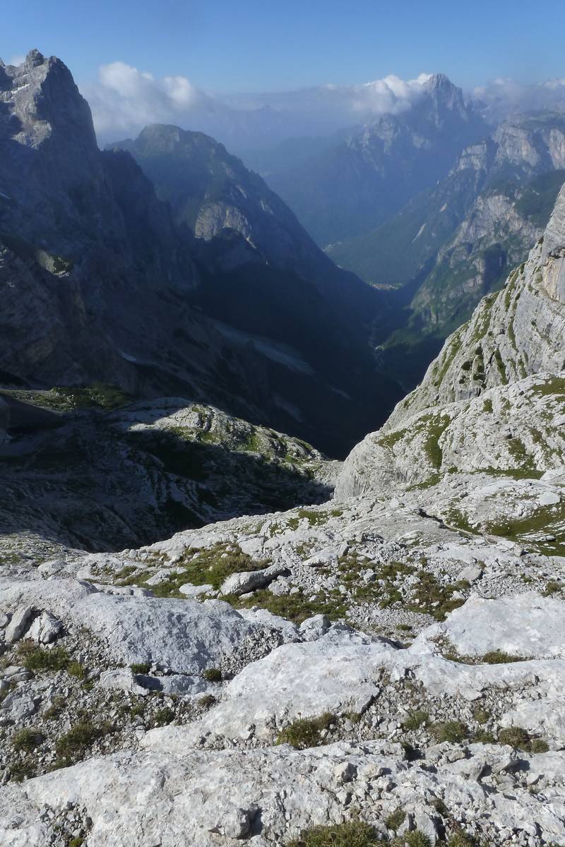 La Val Corpassa dal ciglio del Van delle Sasse