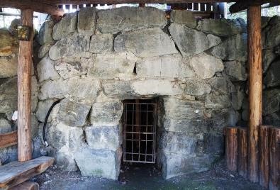 A lime kiln constructed in 2004 as part of the lime-burning adventure park in Sautens.