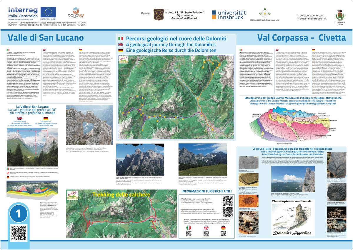 1. Taibon Agordino - Percorsi geologici nel cuore delle Dolomiti